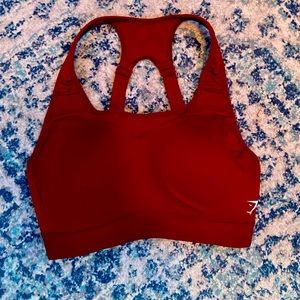 red gymshark bra